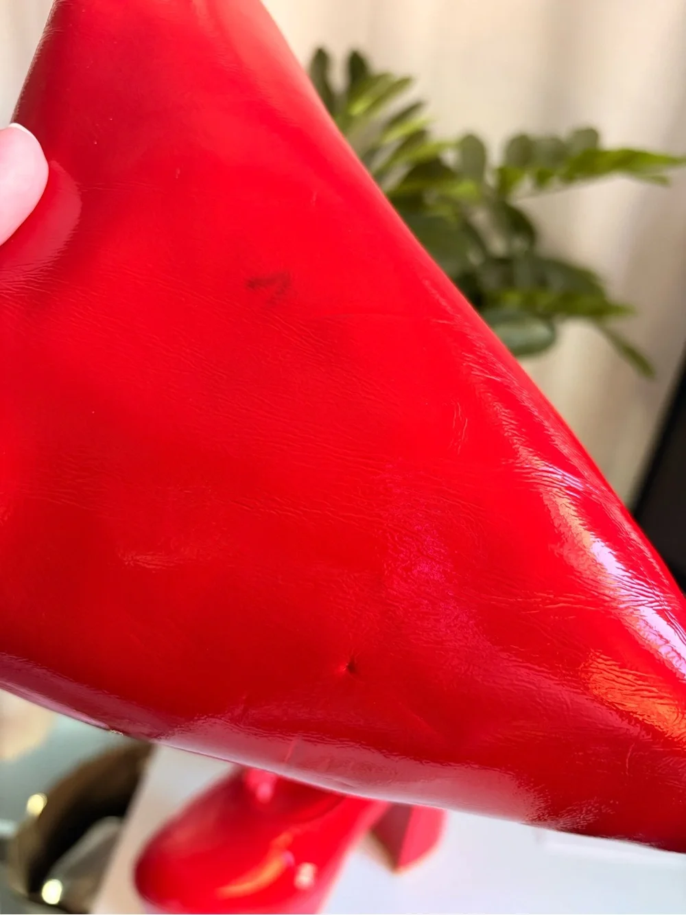 Sexy Red Thigh High Go-Go Platform Boots Size 8
